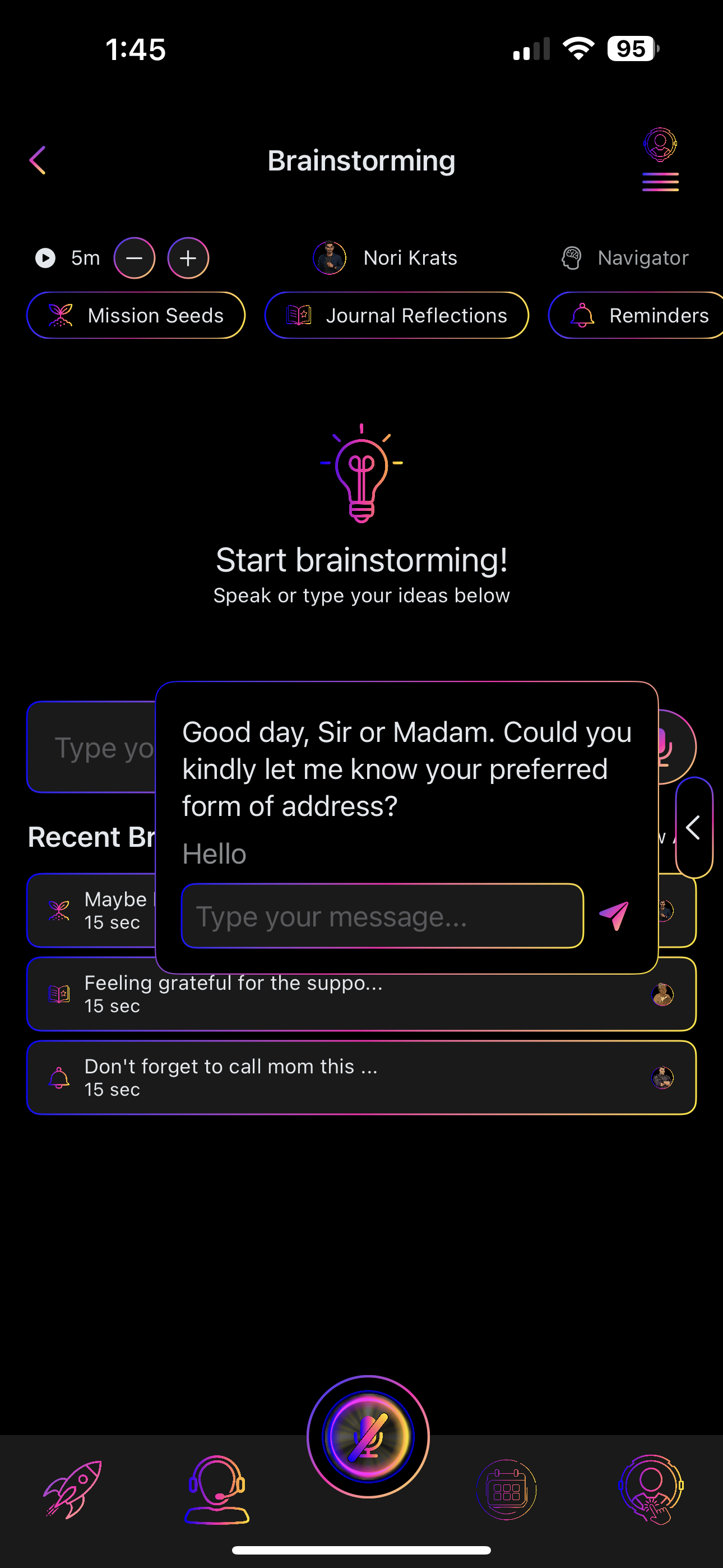 LifeCaptain Daily Timeline Scroll