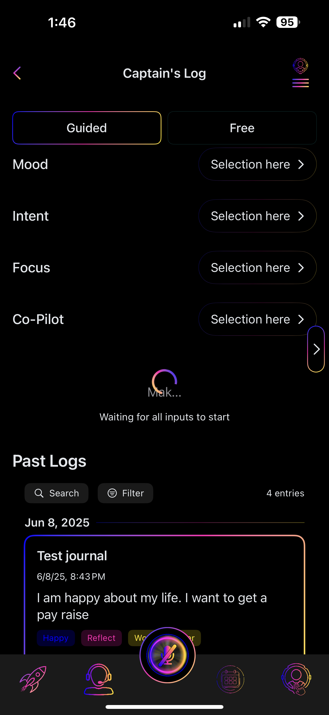 LifeCaptain Snooze Modal UI