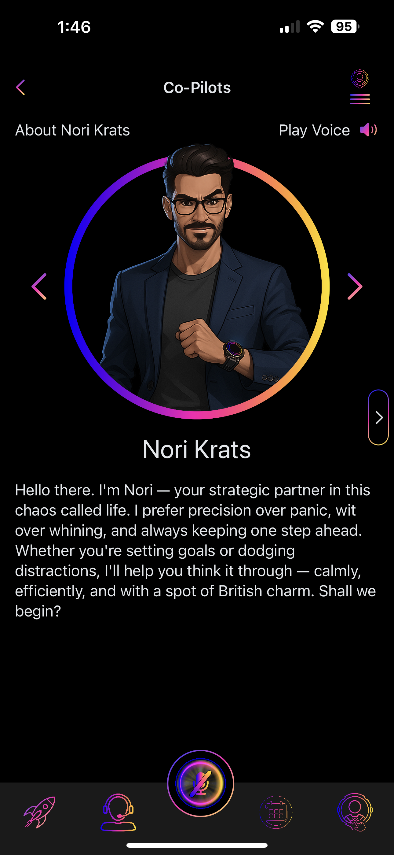 LifeCaptain Shortcuts Menu